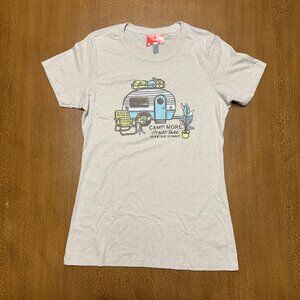 Camp More Stress Less - Life is Better at the Campsite - TShirt - Size Large NWT